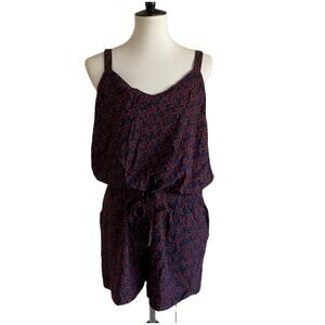 Kiabi Navy Blue & Red Romper Size 10 NEW